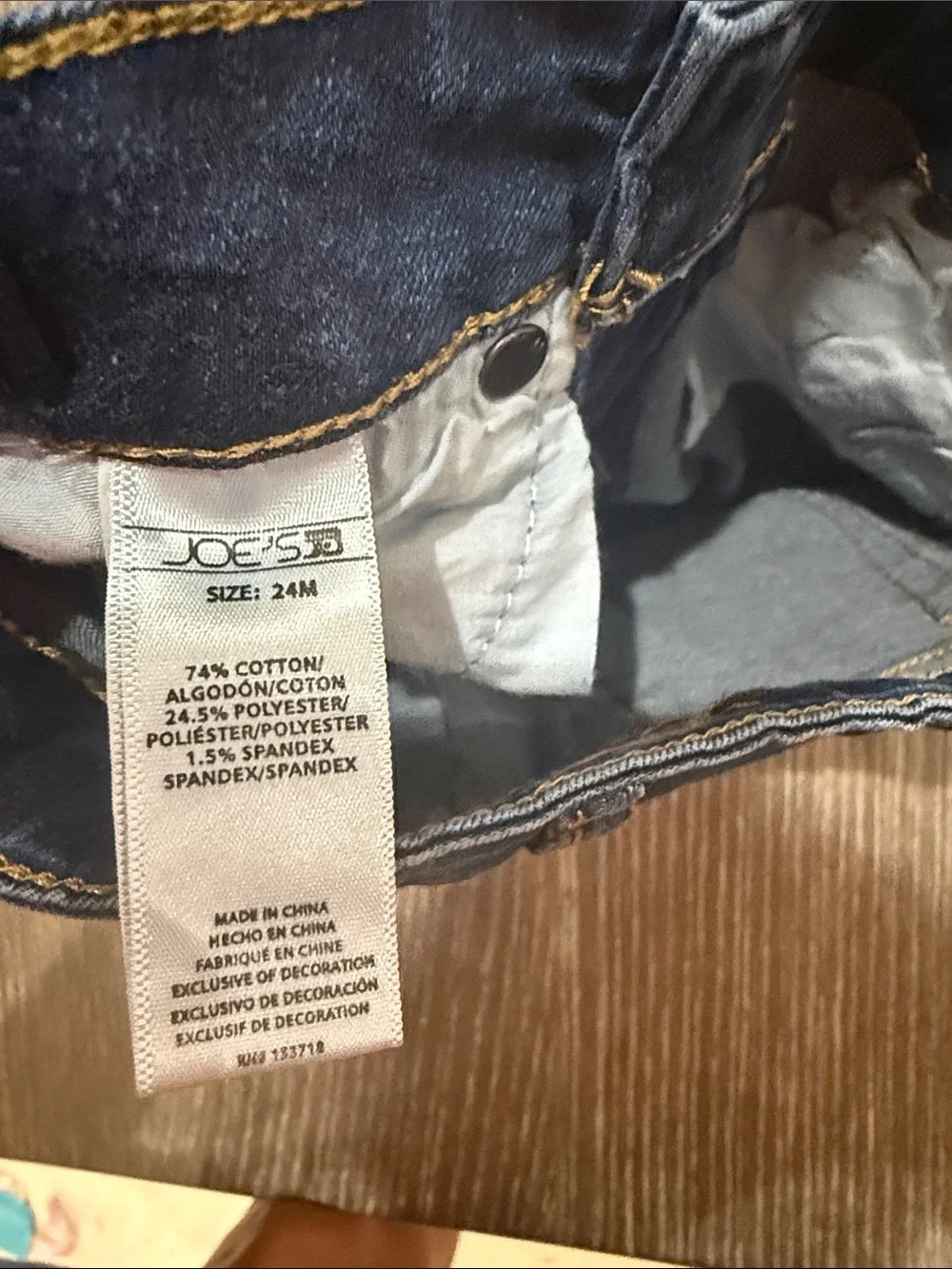 NWOT Size 24 months Joes Dark Blue Kids Denim Jeans